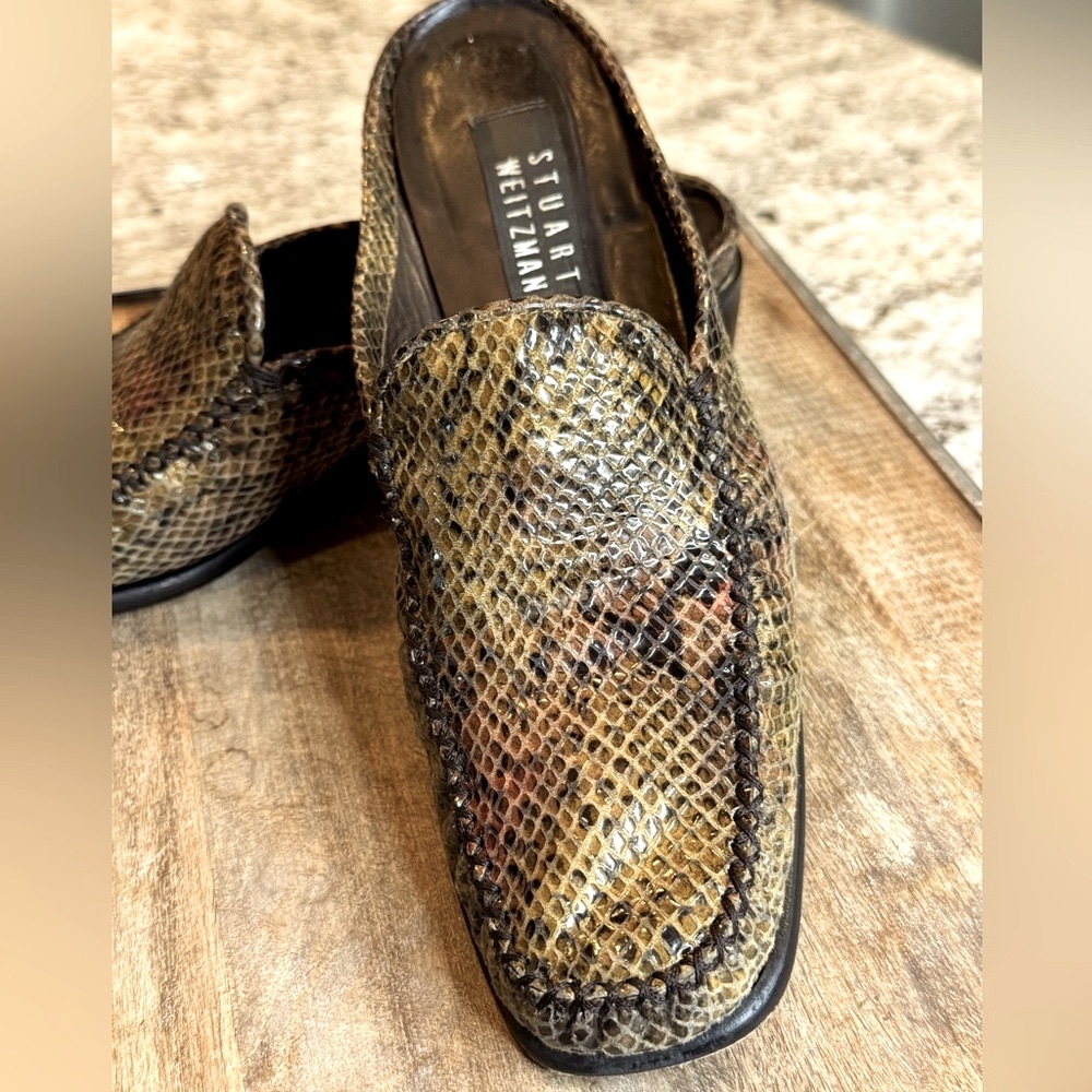 STUART WEITZMAN Snakeskin‎ Mules